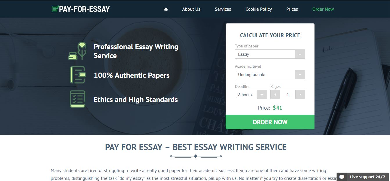 Pay essays writing